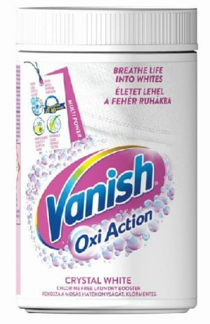 Vanish Oxi Action Crystal White práškový odstraňovač skvrn 665 g od 180 ...