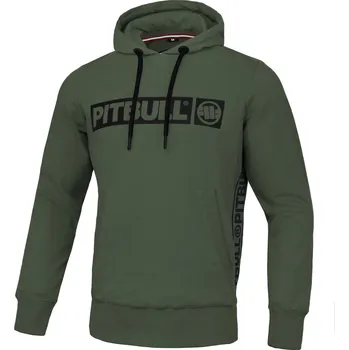 Pánské oblečení PitBull West Coast - pánská KP mikina BRIGHTON olivová M