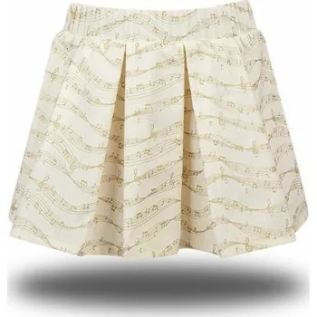 Dívčí oblečení hudebnikum.cz Dětská bavlněná sukýnka se zlatou partiturou, vel. 86