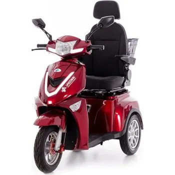 Elektrický invalidní skútr UNIZDRAV Champion elektrický tříkolový skútr červený