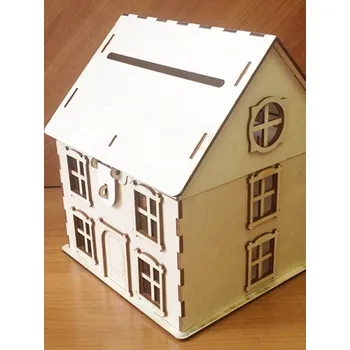 Pokladnička Dřevěná pokladnička dům