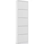 Bílý kovový výklopný botník 50x169x15 cm Ode – Kave Home ID_1399921