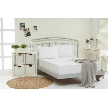 Prostěradlo Prostěradlo, Jersey s elastanem a s napínací gumou, bílé