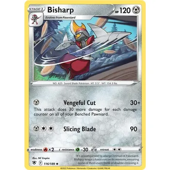 Sběratelská karetní hra Pokémon TCG Bisharp 116/189