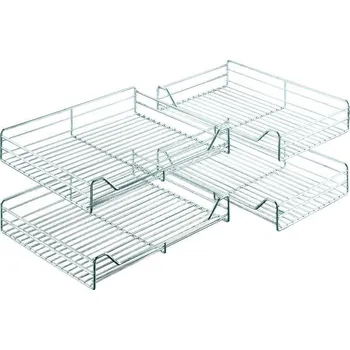 Nábytkové kování KES 006207 MagicCorner, rohové koše, celodrátěné (KES 006207 MagicCorner, rohové koše, celodrátěné)