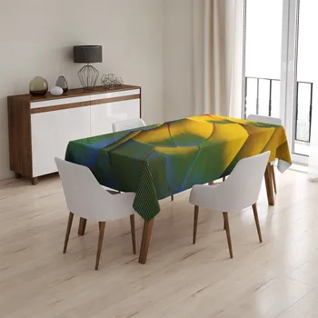 ubrus Sablio Ubrus Barevné peří - 90x90 cm