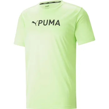 Pánské tričko Pánské Tričko s krátkým rukávem PUMA PUMA FIT LOGO TEE - CF GRAPHIC 52309834 – Žlutá S