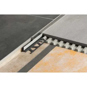 ukončovací lišta Spádový klín Schlüter do sprchového koutu nerez 200 cm SPSB125EB200