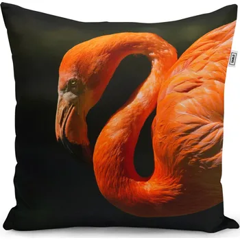 Polštář Sablio Polštář Plameňák - 40x40 cm