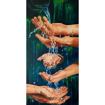 Diamantové malování Diamantové malování - Ruce - č. 90 85 x 45 cm