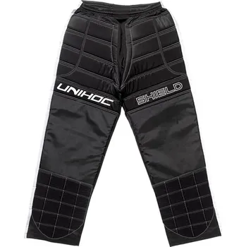 Brankářské florbalové kalhoty UNIHOC GOALIE PANTS SHIELD black/white senior