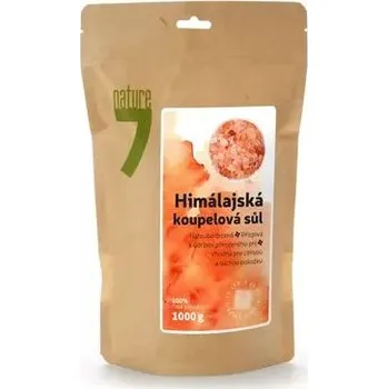 Koupelová sůl Sůl himálajská nahrubo drcená, vhodná i do koupele, 1000g granule Nature7 573502