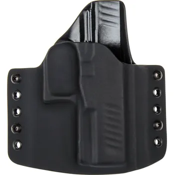 Příslušenství pro sportovní střelbu RH Holsters OWB - Walther PPQ .45 ACP - vnější kydexové pouzdro - poloviční sweatguard - černá/černá Pouzdro je pro: Levák