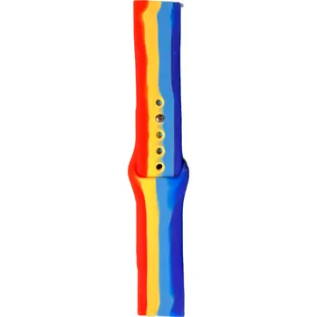 Příslušenství k chytrým hodinkám Barevný silikonový řemínek 22mm pro hodinky Samsung / Huawei / Xiaomi / Garmin Typ: 7