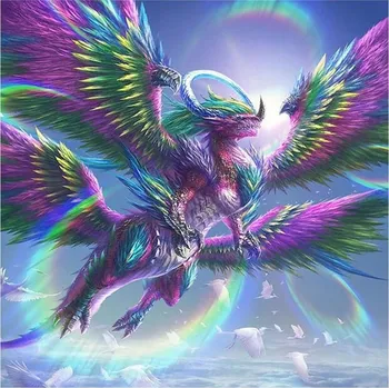 Diamantové malování Diamantové malování - Chiméra - č. 135 30 x 30 cm