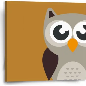 Obraz Sablio Obraz Kreslená sova - 50x50 cm