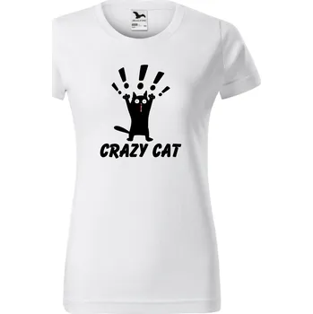 Dámské tričko Dámské tričko - Crazy cat Velikost: S
