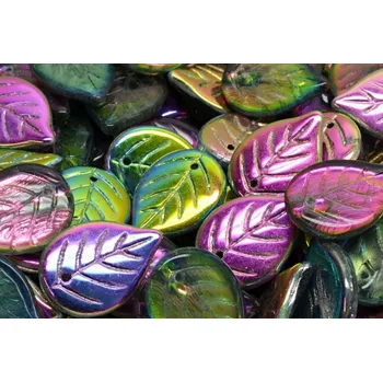 Korálek Korálky lístek č.2772 (18x13mm)