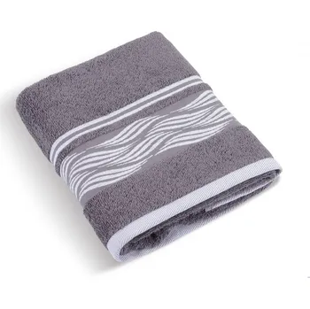 Ručník Brotex Ručník froté Vlnka 50x100cm 480g/m2 výběr barev Barva: šedá