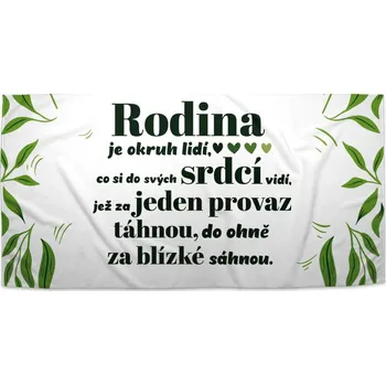Sablio Ručník Rodina 5 - 30x50 cm