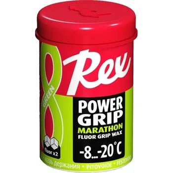 Lyžařský vosk REX 81 PowerGrip Marathon Zelený fluorový vosk, -8°C až -20°C, 45g