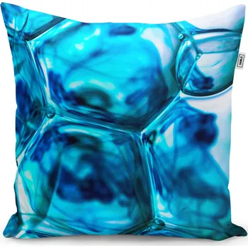 Polštář Sablio Polštář Modré bubliny - 40x40 cm