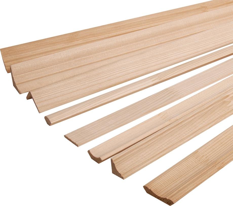 Smrková lišta rohová vnější L 50 x 50 x 2 000 mm