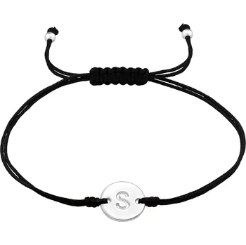Náramek Olivie Provázkový náramek PÍSMENO S 7580 Ag 925; ≤0,8 g.