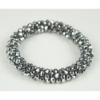 Náušnice UNI Náramek pružný kroucený Barva: stříbrná