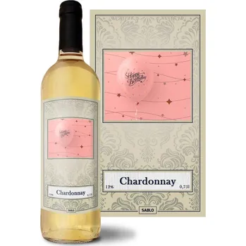 Víno Sablio Bílé víno Happy birthday: 0,75 l