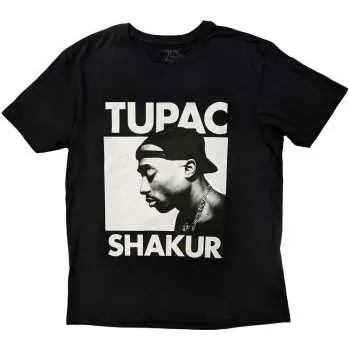 Pánské oblečení Merch Tupac: Tupac Unisex T-shirt: Eyes Closed (large) L