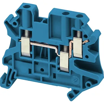 Rozvaděč SCHNEIDER ELECTRIC SCHNEIDER Linergy šroubová svorka, 3 body, 4mm²modrá NSYTRV43BL