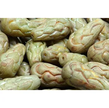 Korálek Korálky Šiška borová (25x12mm) č. 20