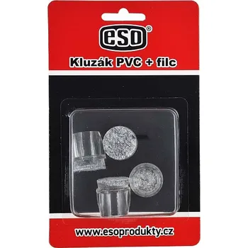 Nábytkové kování Kluzák PVC + FILC 16-19mm,v.22mm TRANSPARENTNÍ (sada 4ks)