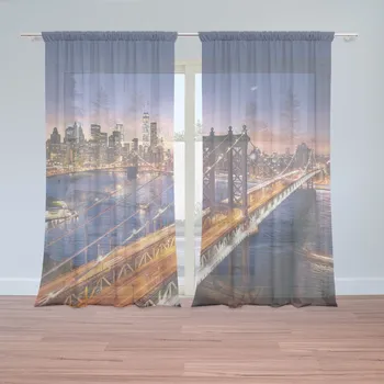 Záclona Sablio Záclony Most v New Yorku: 2ks 150x250cm