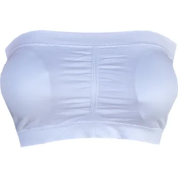 Bezešvá podprsenka bandeau bez kostic - Hana Barva: Bílá, Velikost: 3XL/4XL