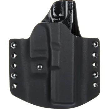 Příslušenství pro sportovní střelbu RH Holsters OWB - Glock 17/22/31 - vnější kydexové pouzdro - poloviční sweatguard - ns - černá/černá Pouzdro je pro: Pravák