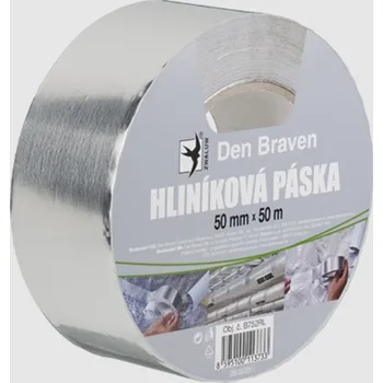Kancelář Den Braven - hliníková páska 5 cm x 50 m stříbrná
