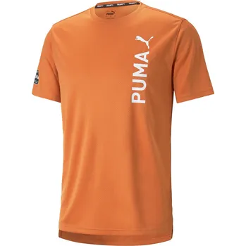 Pánské tričko Pánské Tričko s krátkým rukávem PUMA PUMA FIT ULTRABREATHE TEE Q2 52311394 – Oranžová M