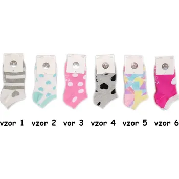 Dívčí ponožky Yoclub SKS-0008G, vel. 31-38 Barva: Vzor 1, Velikost: 35/38