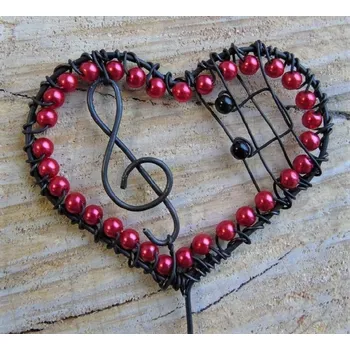 Party dekorace dareckyjana Zápich Klíč k tvému srdci - červený