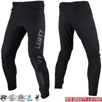 Cyklistické kalhoty Kalhoty na kolo Leatt MTB Gravity 4.0 Pant Black 2023 30