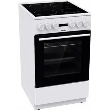 Sporák MORA C 5242 CW elektrický sporák 9kW, sklokeramická deska, 4 varné zóny, bílá