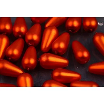 Korálek Vosk. hruška č. 6B (14x8mm)