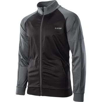 Pánská mikina Pánská Mikina HI-TEC DELIAN M000161057 – Černá M