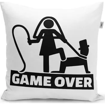Polštář Sablio Polštář Game over: 40x40 cm