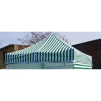 Krycí plachta Střešní plachta Profi Steel 3x6 m - Zeleno-bílá pruhy