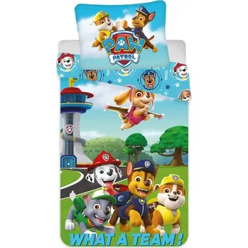 Povlečení Jerry Fabrics Paw Patrol PP297 140 x 200, 70 x 90 cm zipový uzávěr