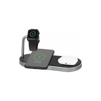 Mobilní telefon Verbatim Bezdrátová nabíječka 3v1 Qi MFi Dual pro IPhone a Apple Watch WCS-03