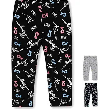 KUGO DÍVČÍ 3/4 LEGÍNY "TIK TOK NOW" Barva: šedá, Velikost: 158